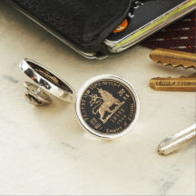 Lion Judah Haile Selassie Jah Rastafari Silver Pin
