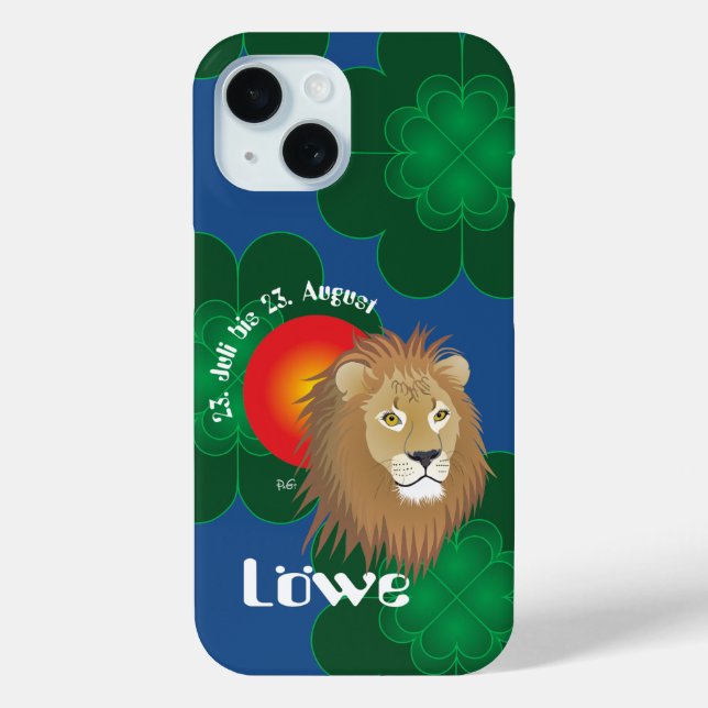 Lion July 23 to August 22 Apple iPhone covers (Back)