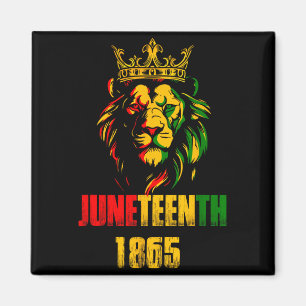Lion juneteenth cool 1865 freedom african june magnet
