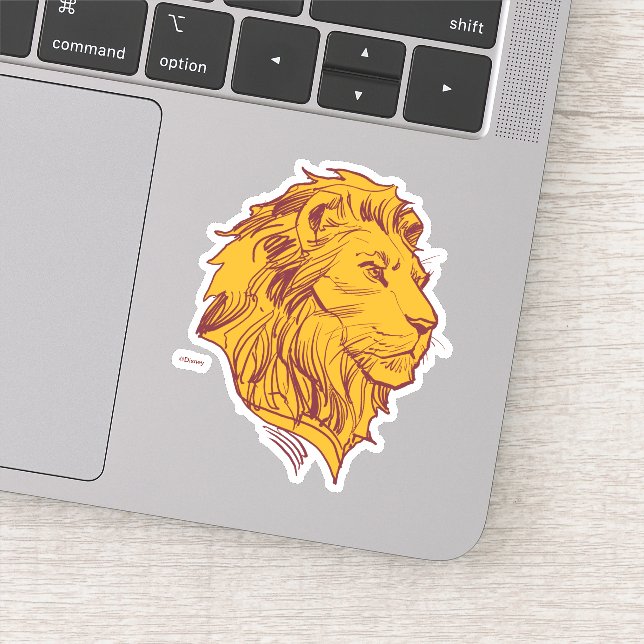 Lion King | Adult Simba Profile Sketch Sticker (Detail)
