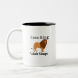 Lion King Adult Simpa  Two-Tone Coffee Mug