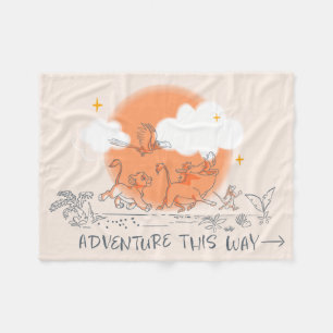 Lion King   Adventure this Way Fleece Blanket