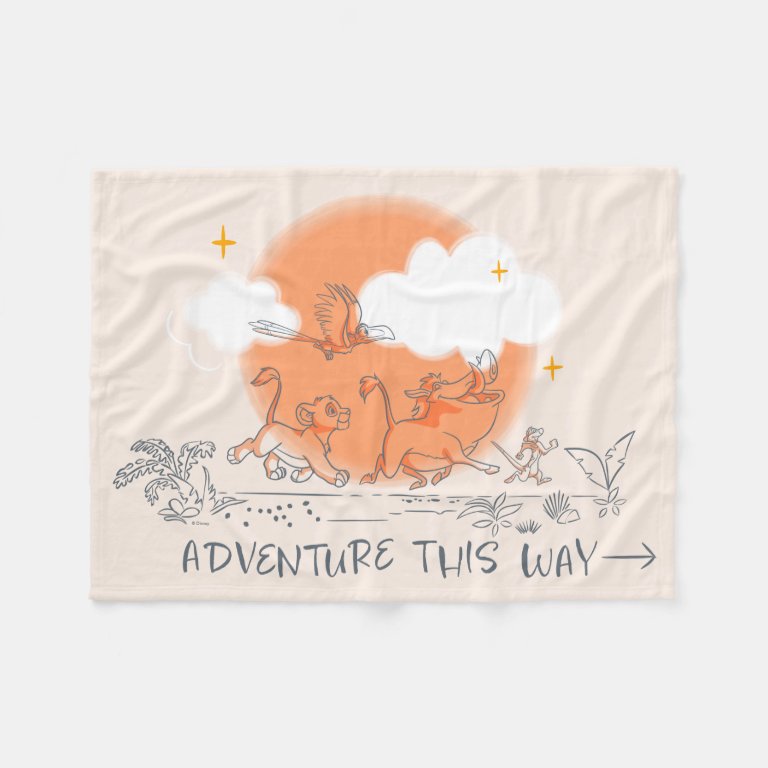 Lion King | Adventure this Way Fleece Blanket