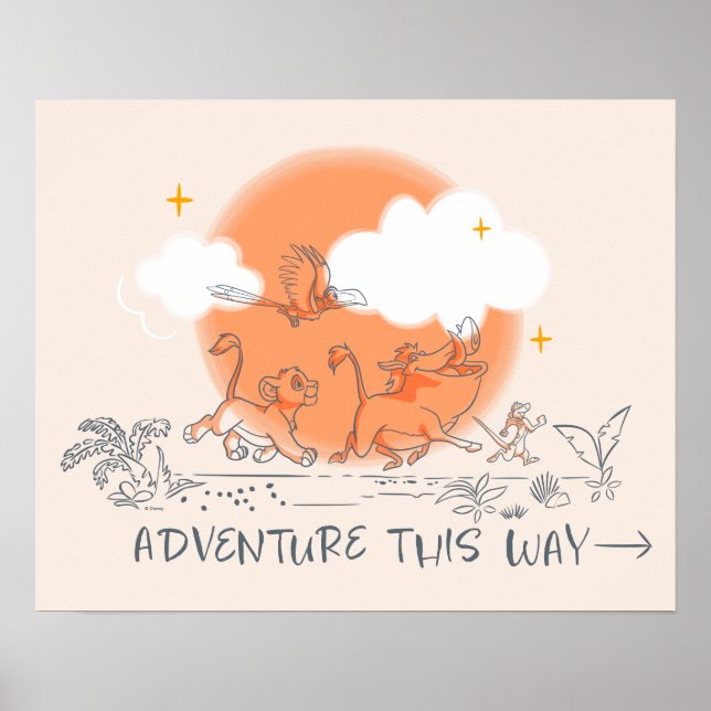 Lion King | Adventure this Way Poster (Front)