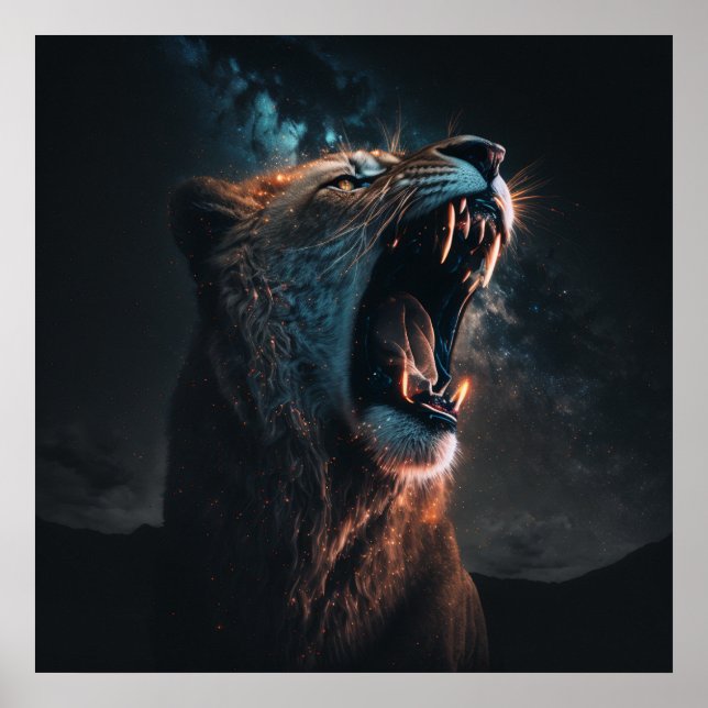 Lion King angry  Poster (Front)