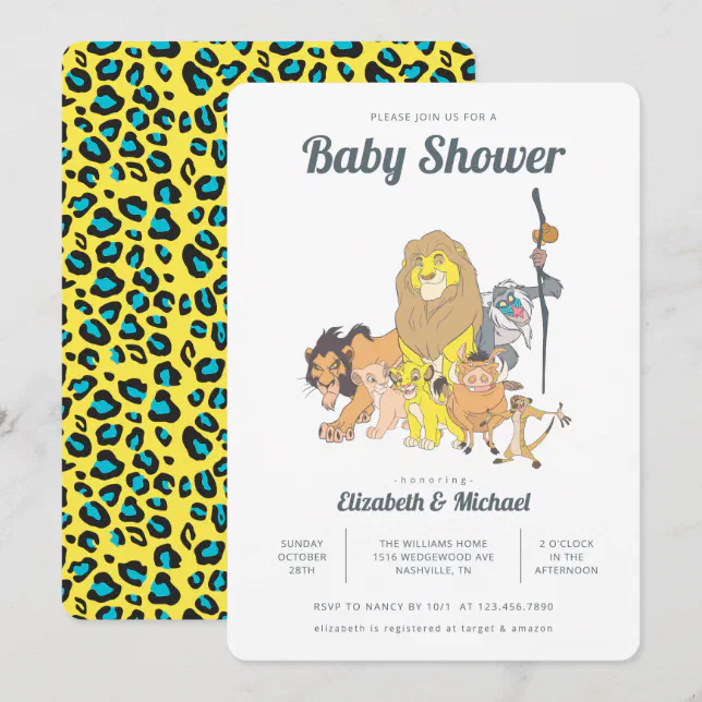 Lion King Baby Shower Invitation Zazzle