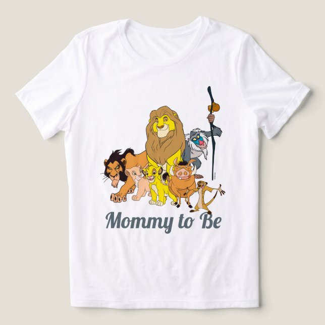 Lion King Baby Shower Mommy-to-Be Tri-Blend Shirt (Design Front)