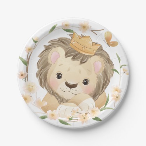 Lion king Baby Shower Paper Plate