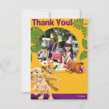 Lion King Birthday Thank You Cards by lionking at Zazzle