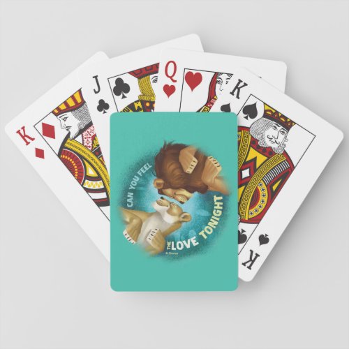 Lion King  Can You Feel The Love Tonight Poker Cards