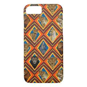 Lion King Characters Diamond Pattern iPhone 8/7 Case