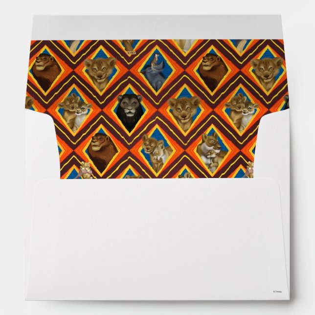Lion King | Characters Diamond Pattern Envelope (Back (Bottom))