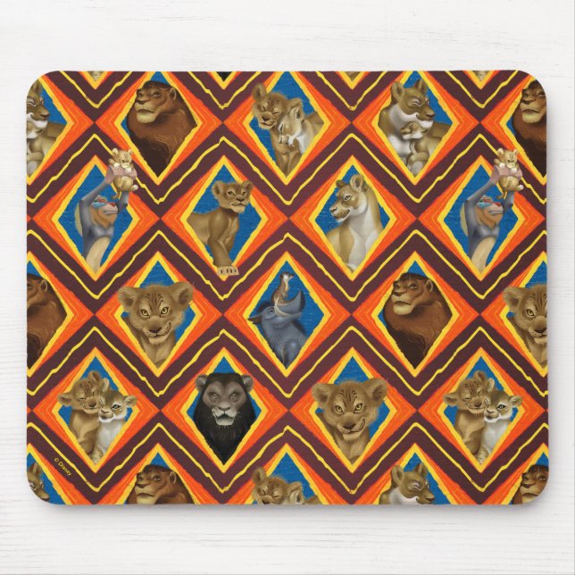 Lion King | Characters Diamond Pattern Mouse Pad (Front)