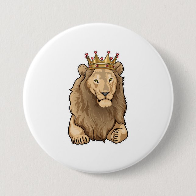 Lion King Crown Button (Front)