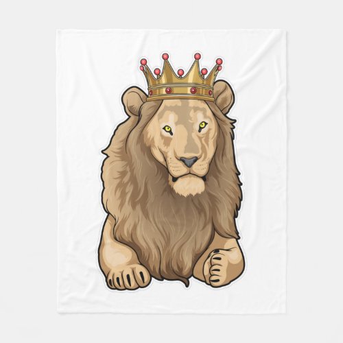 Lion King Crown Fleece Blanket