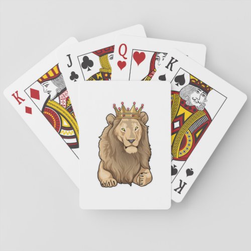 Lion King Crown Playing Cards
