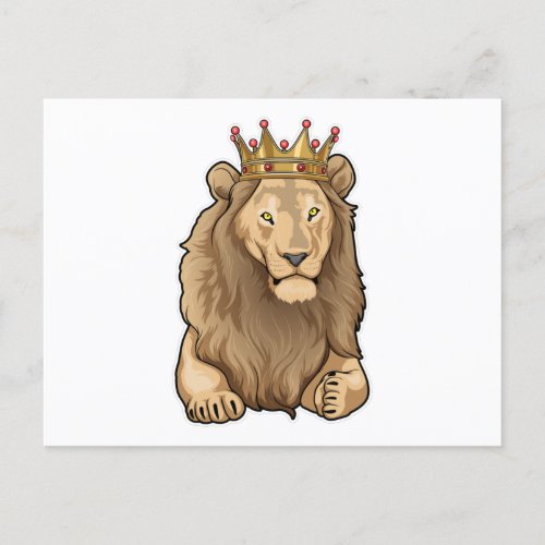 Lion King Crown Postcard