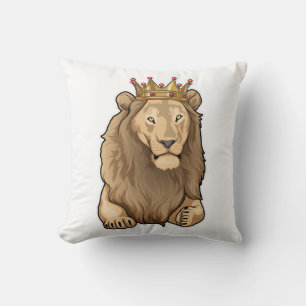 Lion King Crown Throw Pillow
