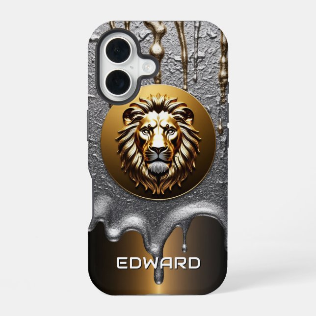 Lion King Custom Name Design 🦁 Iphone Case (Back)