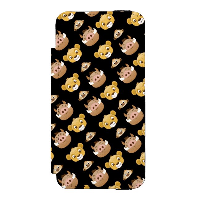 Lion King Emoji Land Pattern Incipio iPhone Wallet Case (Folio Front)