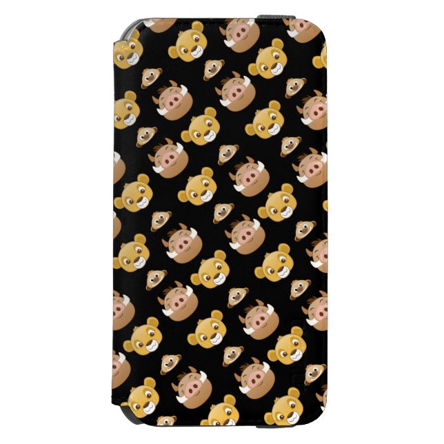 Lion King Emoji Land Pattern Incipio iPhone Wallet Case (Folio Front)
