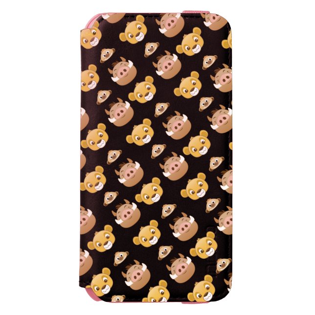 Lion King Emoji Land Pattern Incipio iPhone Wallet Case (Folio Front)