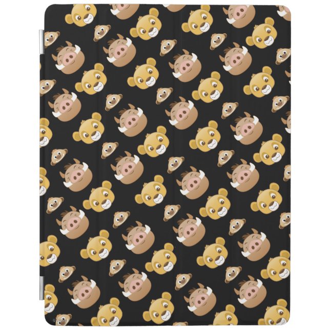 Lion King Emoji Land Pattern iPad Smart Cover (Front)