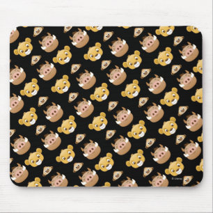 Lion King Emoji Land Pattern Mouse Pad