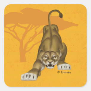 Lion King Fierce Nala Square Sticker