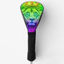 Lion King Golf Head Cover in Abstract Colors!