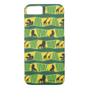 Lion King   Green & Gold Animal Pattern iPhone 8/7 Case