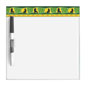 Lion King | Green & Gold Animal Pattern Dry Erase Board by lionking at Zazzle