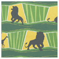 Lion King | Green & Gold Animal Pattern