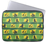 Lion King | Green &amp; Gold Animal Pattern Laptop Sleeve
