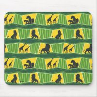 Lion King | Green & Gold Animal Pattern