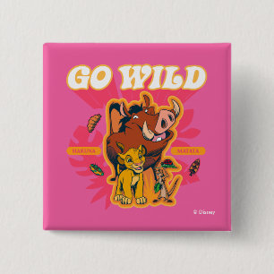 Lion King Hakuna Matata - Go Wild Button