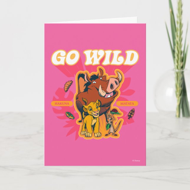 Lion King | Hakuna Matata - Go Wild Card (Front)