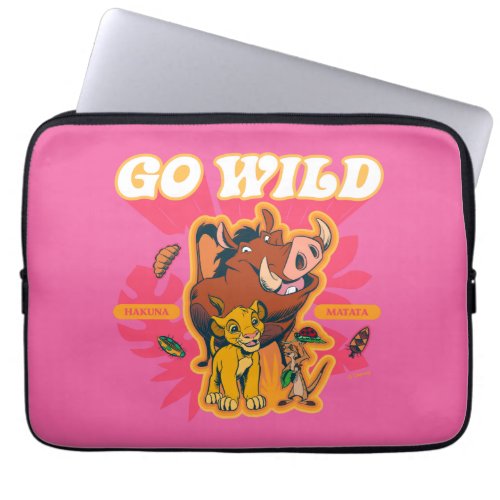 Lion King  Hakuna Matata _ Go Wild Laptop Sleeve