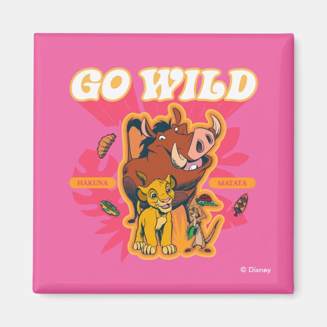 Lion King | Hakuna Matata - Go Wild Magnet (Front)