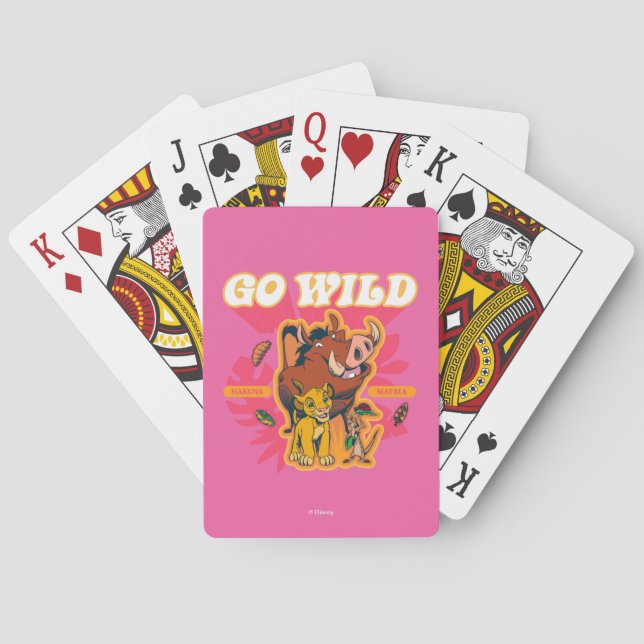Lion King | Hakuna Matata - Go Wild Playing Cards (Back)