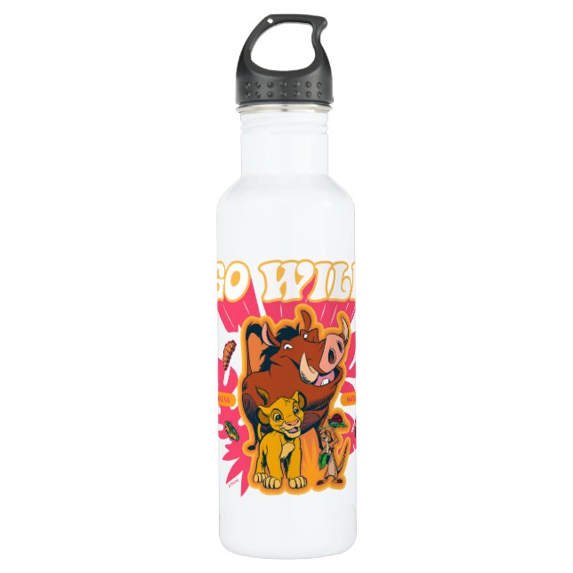 Lion King | Hakuna Matata - Go Wild Stainless Steel Water Bottle (Front)
