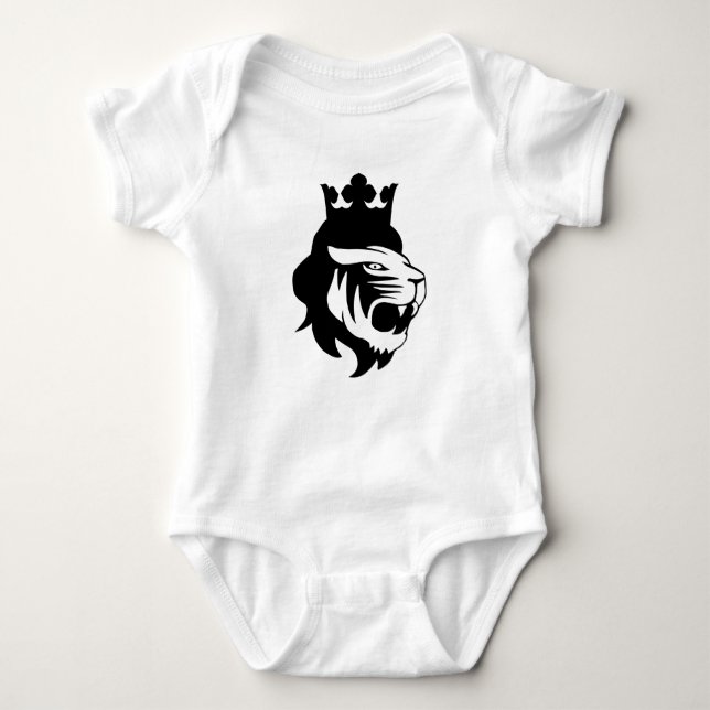Lion king head baby bodysuit (Front)