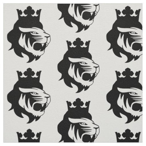 Lion king head fabric