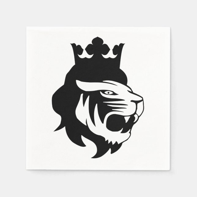 Lion king head napkins (Front)