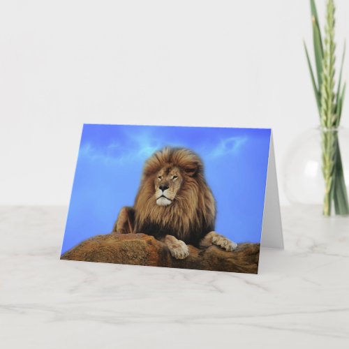 Lion King in Africa Card