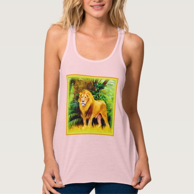 Lion King In The Jungle. Buy Now Tank Top (Front)