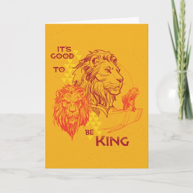 Lion King | It's Good To Be King Card (Front)