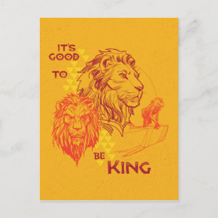 Lion King It's Good To Be King Postcard