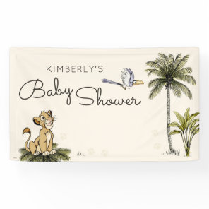 Lion King Jungle Baby Shower Banner