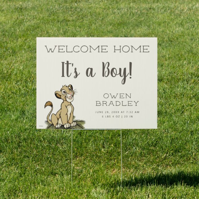 Lion King Jungle | Welcome Baby Sign (Insitu)